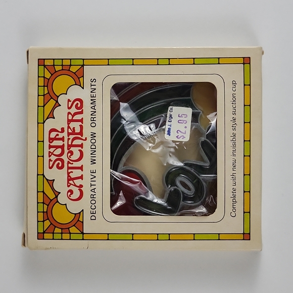 Vintage Rainbow Love Suncatcher, Made in USA, Hippie style - Picture 8 of 9